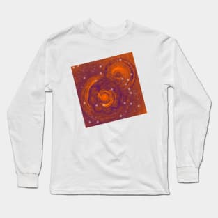 Birth of worlds in a fiery sky Long Sleeve T-Shirt